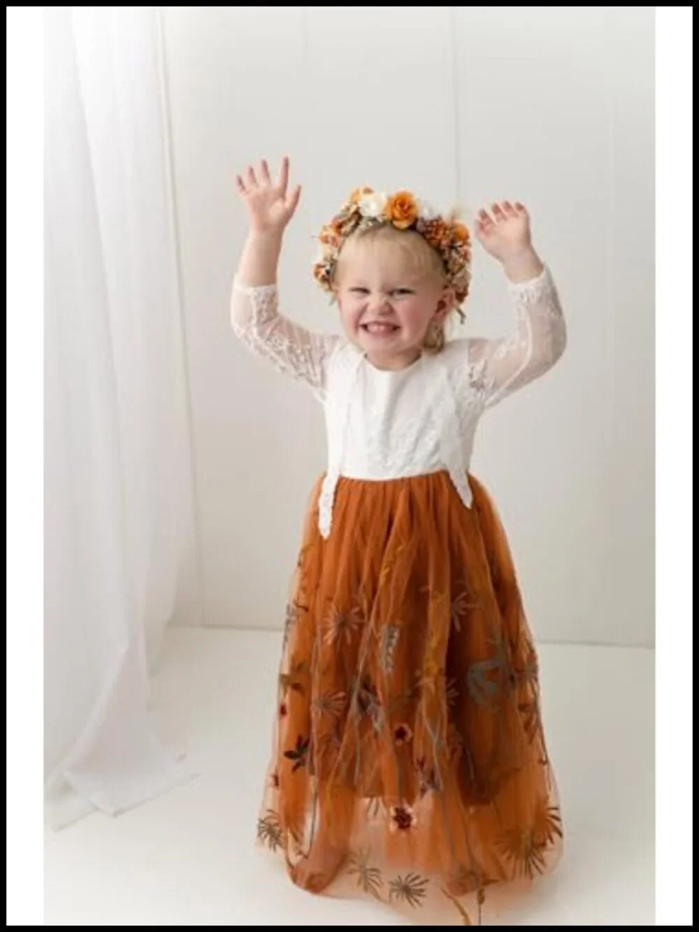 Handcrafted Silk Flower Crown Headband Adjustable for Girls Birthday Parties